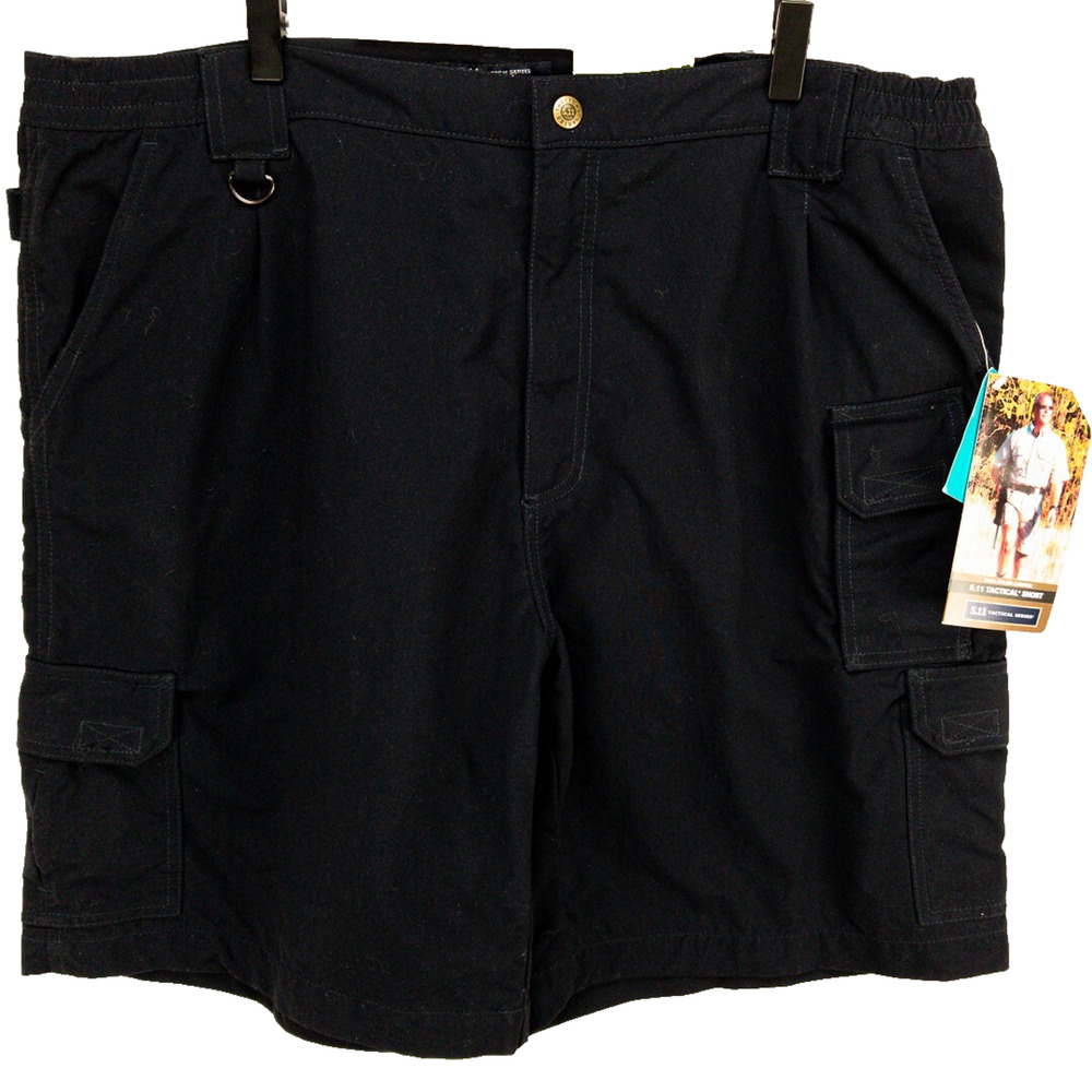 5.11 Tactical Cargo Shorts Mens 40 Black Utility Outdoor Workwear NWT